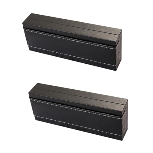 VILLCASE 2 Stücke Box Retro Pu Leder Brunnen Stift Box Fall Stift Display Einzelnen Stift Veranstalter von VILLCASE
