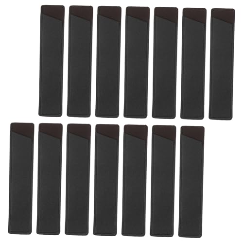 VILLCASE 20 Stück Teiliges Pu-Leder Stifteetui Elastischer Einzelschlitz mit Weichem Innenfutter Robuster Stifthalter für Schule und Büro Kompakte Tasche für Stifte und Kugelschreiber von VILLCASE