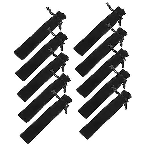 VILLCASE 25Stücke Kordelzug Stiftetui Aus Flanell Schwarze Stifttasche Für Schule Zuhause Praktische Aufbewahrung Für Stifte Und Schreibwaren VILLCASE 25Stücke Kordelzug Stiftetui Aus Flanell Schwarze Stifttasche Für Schule Zuhause Praktische Aufbewahrung Für Stifte Und Schreibwaren von VILLCASE