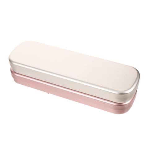 VILLCASE 2stücke Metall Stiftebox Als Stifte-Organizer Für Schreibtisch Und Büro Mit Clamshell-Design Zum Aufbewahren Von Stiften Bleistiften Und Markern Robust Und Praktisch von VILLCASE