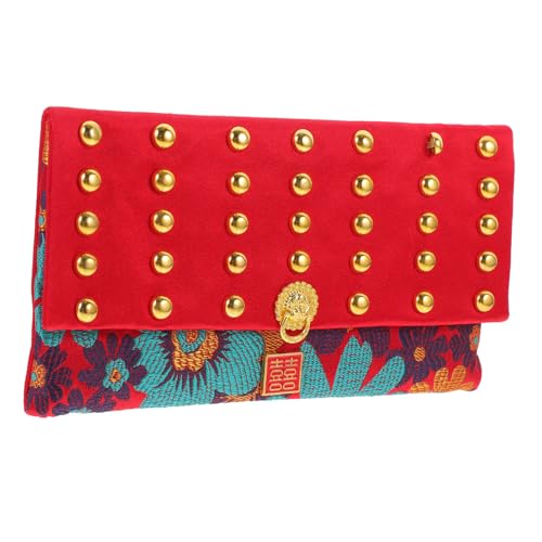VILLCASE 2stücke Rot Umschlag Mit -Muster Chinesische Geldtasche Für Hochzeiten Neujahr Und Eleganter Stoffbeutel Für Geldgeschenke von VILLCASE