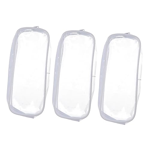 VILLCASE 3stücke Transparente Stift-aufbewahrungs-Tasche wasserdichte Kosmetiktasche Tragbare Stifte-Organizer Make-up-entsorgungs-Tasche Aufbewahrungsbehälter Aus Hochwertigem PVC von VILLCASE