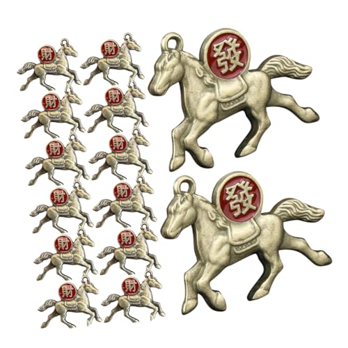 VILLCASE 30stücke Pferde Anhänger Aus Legierung Zum Basteln Sternzeichen Schlüsselanhänger Reichtum Glücksbringer Ornamente Für Diy Geldbörsen Und Rucksack Dekorationen von VILLCASE