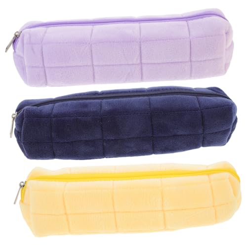 VILLCASE 3stücke Federmäppchen Mit Großem Fassungsvermögen Tragbare Stifttasche Aus Hochwertigen Materialien Multifunktionales Schreibwaren-Organizer Für Schule Und Reisen von VILLCASE