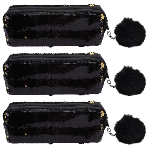 VILLCASE 3stücke Federmäppchen Im Meerjungfrauen-Stil Multifunktionale Schreibwaren Und Kosmetiktasche Für Damen Große Kapazität Für Schule Und Alltag von VILLCASE