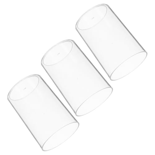 VILLCASE 3stücke Transparenter Für Schreibtischbedarf Und Make-up-Pinsel Durchsichtiger Stifthalter Für Bleistifte Marker Und Kleine Accessoires Geräumiges Design Für Büros Und Wohnheime von VILLCASE