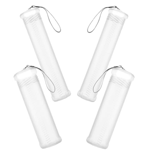 VILLCASE 4 Stück Ausziehbarer Pinselhalter Teilig Kunststoff Aufbewahrung für Aquarellmalerei und Künstlerbedarf Leicht und Tragbar für Kreative Projekte von VILLCASE