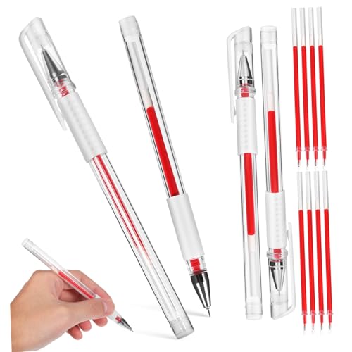 VILLCASE 4 Stück Teiliges Augenbrauen mapping Stifte Rot Tattoo für Haut Präzises Positionieren Vielseitig Einsetzbar für Microblading Marking und Beauty Mapping von VILLCASE