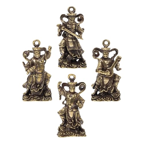 VILLCASE 4 Stück vier himmlische Könige Ornamente spirituelles Feng Shui modern Anhänger im Retro-Stil Chakra- Statuen Schlüsselanhänger DIY Anhänger Kupferdekor DIY-Ornamente VILLCASE 4 Stück vier himmlische Könige Ornamente spirituelles Feng Shui modern Anhänger im Retro-Stil Chakra- Statuen Schlüsselanhänger DIY Anhänger Kupferdekor DIY-Ornamente von VILLCASE