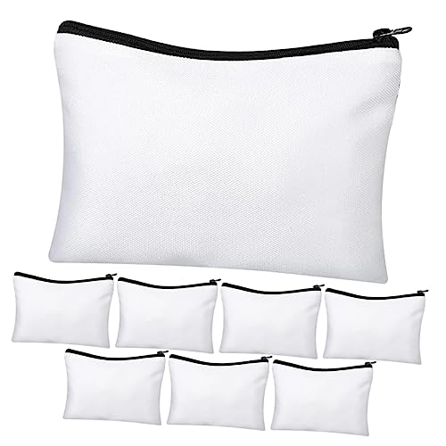 VILLCASE 40 Sätze Make-up-Behälter Federmäppchen aus Segeltuch Kosmetiktasche Make-up-Taschen Kosmetik-Organizer-Tasche Aufbewahrungstasche für Sublimationskosmetik Reißverschluss Container von VILLCASE