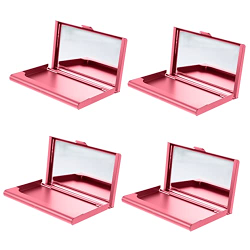 VILLCASE 4stücke Frauen Kartenetui Mit Spiegel Karten Organizer Für Kreditkarten Visitenkarten Und Ausweise Tragbar Und Praktisch Für Unterwegs von VILLCASE