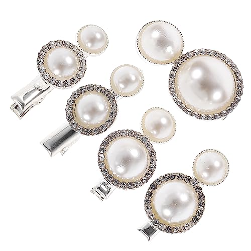 VILLCASE 5st Hochzeit Haarschmuck Vintage-kristall-seitenclips Haarnadeln Für Frauen Perlenhaarspangen Perlenclips Mode Ästhetische Haarspange Perlenhaarnadel Metall Braut Werkzeug Mädchen von VILLCASE