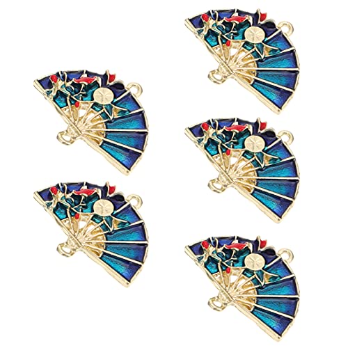 VILLCASE 5stücke Haarschmuck Diy Verzierungen Dekorative Retro Fächer Für Haarstab Diy Bastelzubehör Aus Hochwertigem Material von VILLCASE