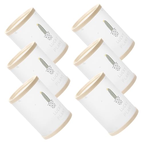VILLCASE 6stücke Bleistifthalter Aus Pp-Material Stiftehalter Zum Selberbauen Cartoon-stifthalter Für Schreibtisch Make-up-pinselhalter Stifte-Organizer Mit Stabilem Standfuß von VILLCASE