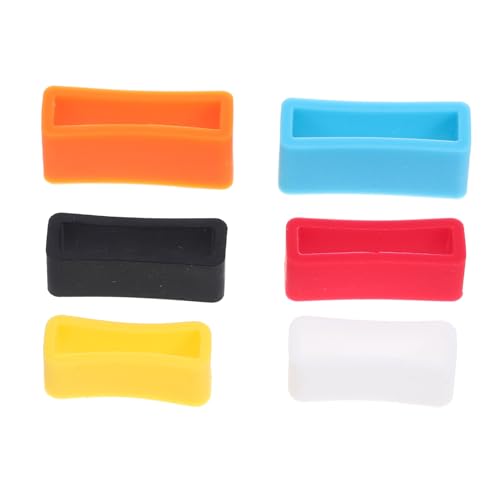 VILLCASE 6stücke Silikon Uhrenarmbänder Für Herren Ersatz Band Keeper Sicherheitshalter Für Uhrenarmbänder Zubehör Mit Glatter Oberfläche Für Angenehmes Tragegefühl von VILLCASE