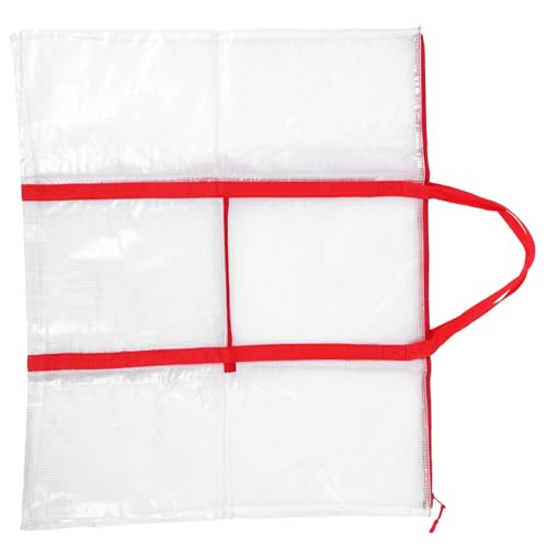 VILLCASE Aufbewahrungstasche Sporttasche Kunstportfolio-Rucksack Bettdecke Bote Zeichenbrett Tasche Papiertüte Bemalen Planke Große Taschen Tragetaschen Für Damen Portfolio-Fall Rot Plastik von VILLCASE