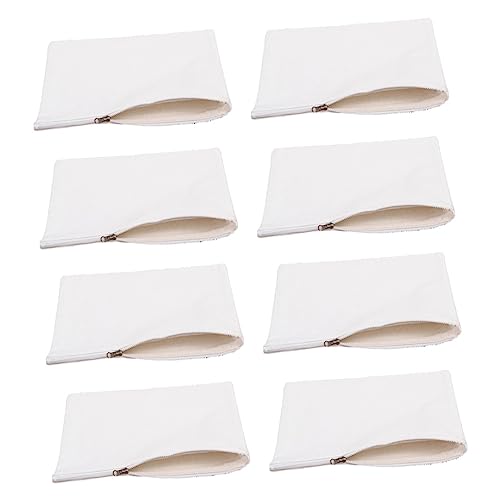 VILLCASE Bleistiftbeutel Aus Segeltuch 16 Stück Etui Stifttasche Für Studenten Glatter Reißverschluss Für Einfachen Zugriff Zufällige Farbe von VILLCASE