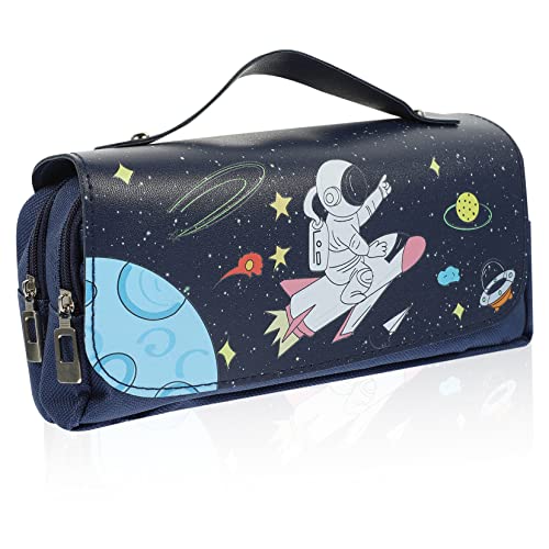 VILLCASE Bleistiftbeutel Für Studenten Und Bürobedarf Geräumiger Stiftetui Aus Strapazierfähigem Material Mit Reißverschluss Für Schulutensilien Und Schreibwaren von VILLCASE
