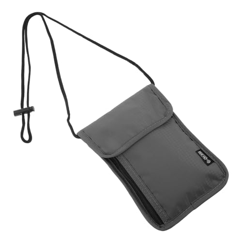 VILLCASE Passporte Tasche Mit RFID-Schutz Reise-brustbrieftasche Für Männer Und Frauen Dokumenten-Organizer Mit Hängender Handytasche Für Familienreisen Und Internationale Reisen von VILLCASE