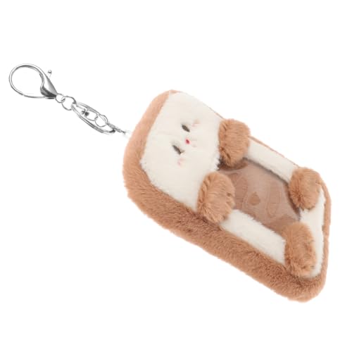 VILLCASE Cartoon-kartenetui Plüsch-ausweishalter Schlüsselanhänger-kartenhülle Plüsch-buskartenhalter Langlebiges PVC-etui von VILLCASE