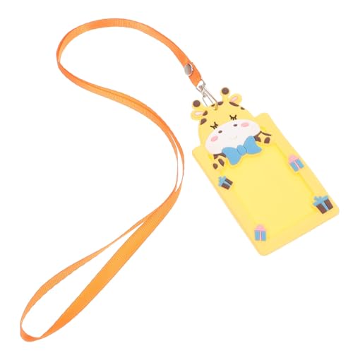 VILLCASE Charmanter Cartoon-kartenhalter mit Umhängeband Kreditkartenetui Kompakt für Studenten und Erwachsene von VILLCASE
