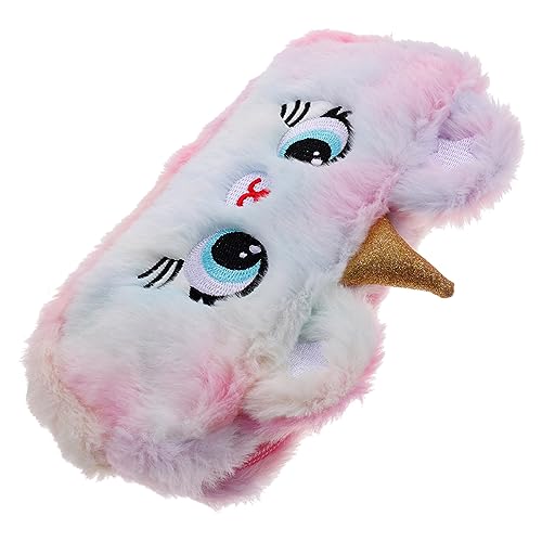 VILLCASE Federmäppchen Einhorn Kawaii Schreibwarentasche Cartoon Federmäppchen Schreibwarentasche Für Studenten Einhorn-Kosmetikkoffer Süße Federtasche Niedlich Bleistifthalter Kind Plüsch von VILLCASE