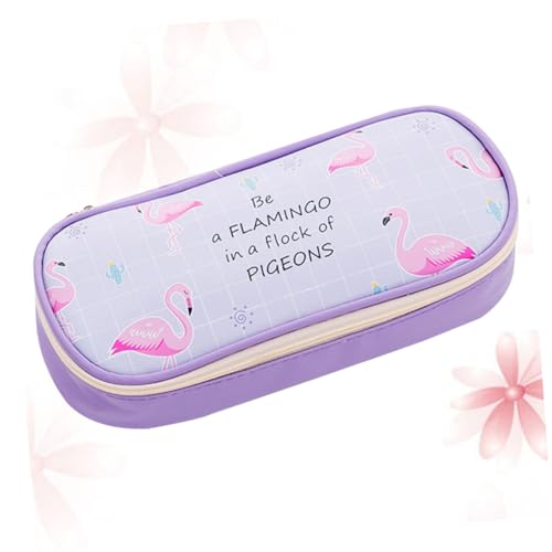 VILLCASE Süßes Federmäppchen Mit Reißverschluss Aus Hochwertigem Pu-Material Federmäppchen Mit Cartoon-tiermotiv Große Kapazität Stift-Aufbewahrungstasche Für Schreibwaren Und von VILLCASE