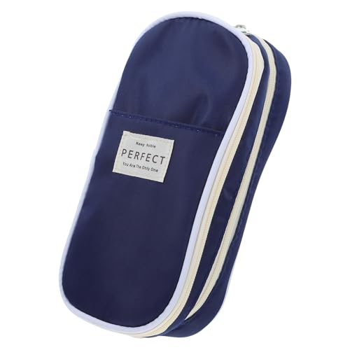 VILLCASE Federmäppchen Bleistift-Organizer für Den Schreibtisch für Jungen und Mädchen Tragbare Bleistifttasche Make-up-stiftehalter Dunkel von VILLCASE