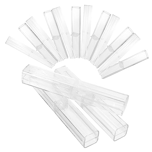 VILLCASE Federtasche 10 Stück Kartons Federmäppchen Aus Acryl Kugelschreiberboxen Bleistiftboxen Federmäppchen Für Kinder Aufbewahrungsbehälter Für Bleistifte Für Stifte Transparent von VILLCASE
