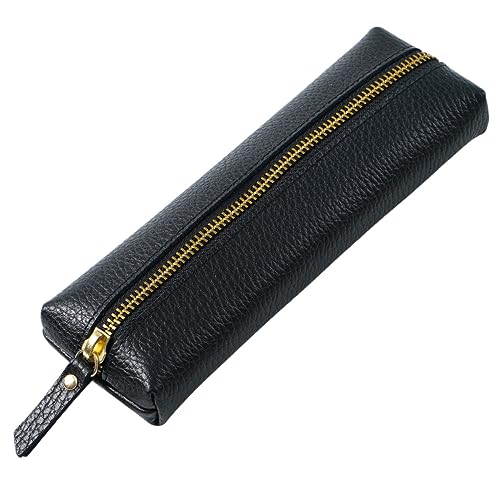 VILLCASE Bleistiftbeutel Aus Leder Schreibwarentasche Büro-stifttaschen Federmäppchen Kosmetische Aufbewahrungstaschen Bleistiftbeutel Groß Stift-Organizer Reisen Kratzfest Etui Legierung von VILLCASE