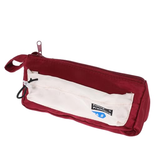 VILLCASE Großes Feder Mäppchen Canvas mit Reißverschluss Multifunktionale Stiftetasche für Schüler Damen und Erwachsene für Schule Büro und Aufbewahrung von VILLCASE