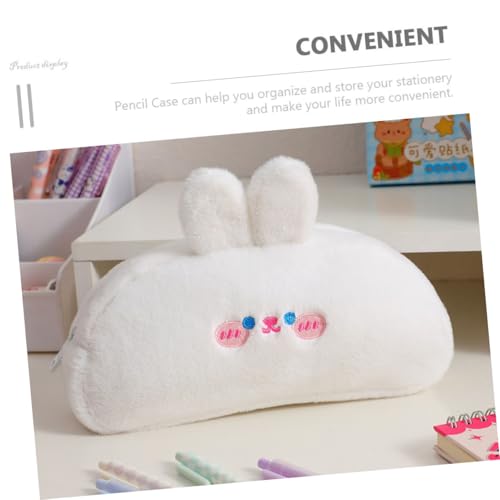 VILLCASE Großes Plüsch Federmäppchen mit Reißverschluss Skid resistentem Boden Leichtes Waschbares Mäppchen für Schüler Geräumige Stifttasche zur Organisation von Schreibwaren und von VILLCASE