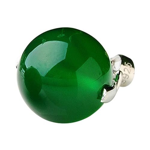 VILLCASE Halskette Mit Smaragd- Chalcedon- Für Damen 12 Mm Perlenschmuck Exquisites Design Für Geburtstage Und Hochzeiten Zufälliger Stil von VILLCASE