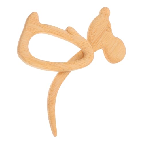 VILLCASE Holz Brosche mit Mausmotiv Handgefertigt Leichter Ansteck Pin für Damenjacken Schals und Taschen Rustikaler Vintage Look Accessoire für Alltag und Besondere Anlässe von VILLCASE