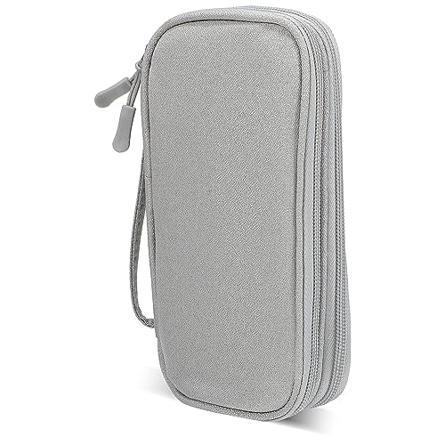 VILLCASE Kabel-Organizer-Tasche Aus Pu-Material Mit Reißverschluss Für Elektronik-zubehör Reisen Urlaub Camping Fitnessstudio Kabelaufbewahrung USB von VILLCASE