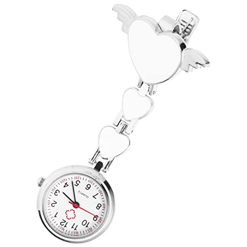 VILLCASE Betrachten Uhr Schwesternuhr Klassische Taschenuhr Arzttaschenuhr Taschenuhr Für Krankenschwestern Uhren Abzeichen Uhr Fräulein Geschenk Weiß Hängend Geschenke von VILLCASE