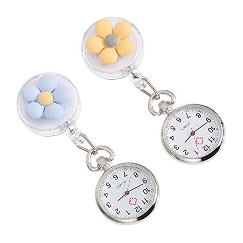 VILLCASE Betrachten 2st Schüler Examen Taschenuhr Mini Taschenuhr Arzt Armbanduhr Hängende Uhr Pflege Uhr Doktor Fob Uhr Quarz Digital Quarzwerk Uhr Metall Macaron Zinklegierung von VILLCASE