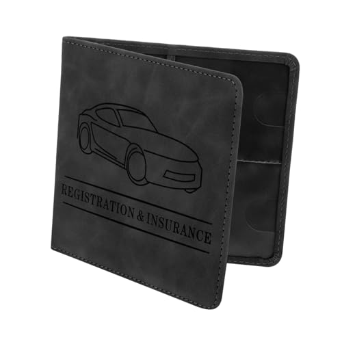 VILLCASE Kreditkartenhalter Für Frauen Halter Für Führerschein Und Zulassung Fürs Auto Organizer Fürs Auto Mit Fächern Für Versicherungskarten Und Zulassungsdokumente von VILLCASE