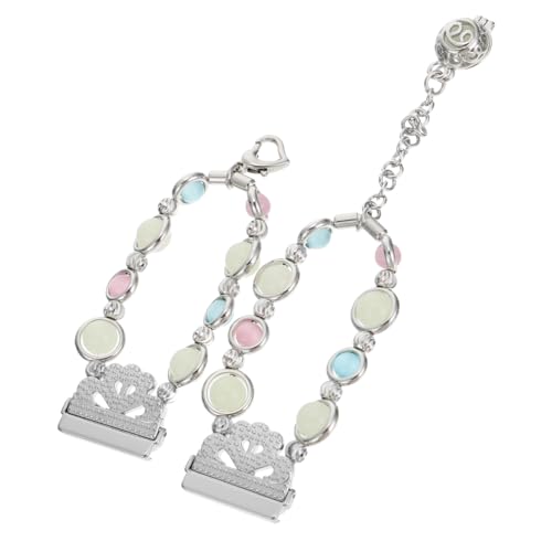 VILLCASE Leuchtendes Uhrenarmband Schmuckarmband Kompatibel Für Fitbit Handgefertigtes Band Uhrenzubehör Mit Exquisiten Details Für Damen Und Freunde von VILLCASE