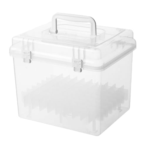 VILLCASE Marker- Marker Heftklammer-Organizer Stiftetui mit Fächern Stift-Organisator Markierungshalter Organizer für Markierungskoffer Plastik Transparent von VILLCASE