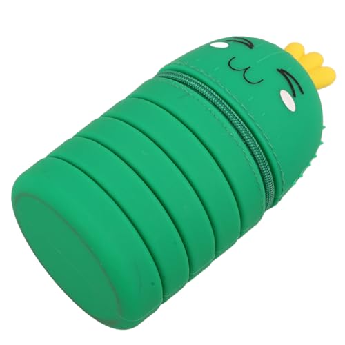 VILLCASE Silikon-federmäppchen Mit Reißverschluss Kaktus-federmäppchen Tragbare Multifunktions-stifteaufbewahrungstasche Für Täglichen Gebrauch Geeignet Für Stifte Bleistifte Lineale von VILLCASE