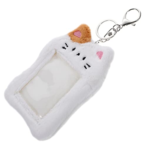 VILLCASE Plüsch Kartenhülle Mit Cartoon Katze Ausweishalter Und Kartenhalter Aus Plüsch Wiederverwendbar Für Visitenkarten Spielkarten Und Postkarten von VILLCASE
