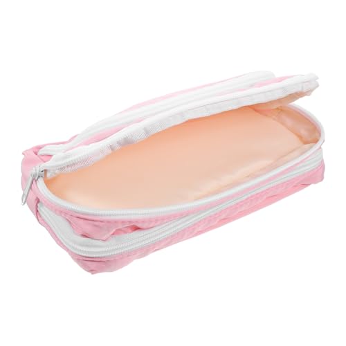 VILLCASE Multifunktionale Federmäppchen Stoff Bleistifthalter mit Reißverschluss Großes Fassungsvermögen Tragbare Stifteaufbewahrungstasche für Schule und Büro von VILLCASE