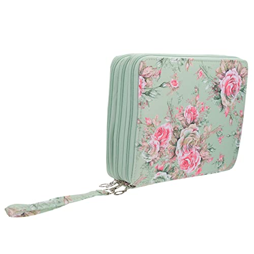 VILLCASE Bleistift Aufbewahrungstasche 127 Fächer Mehrschichtig Tragbares Federmäppchen mit Schlüsselband Verschleißfest für Schule und Kunst von VILLCASE