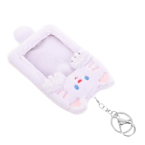 VILLCASE Plüsch Kartenhalter Ausweishalter Schlüsselanhänger Plüsch-kartenhülle Postkartenhalter Buskartenhalter Kartenetui Kartenhüllen Kartenschutz von VILLCASE