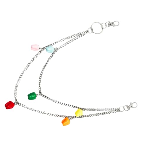 VILLCASE Metall-hosenkette Im Lagenlook Mit Pfefferanhänger Für Jeanshosen Passend Für Männer Und Frauen Als Accessoire Für Verschiedene Outfits von VILLCASE