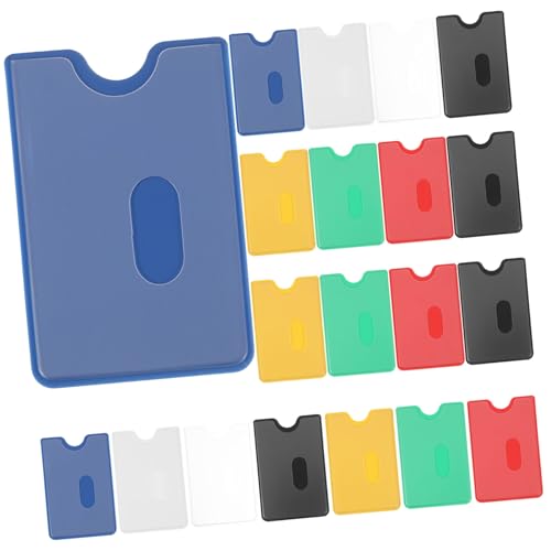 VILLCASE Robuste Kartenhüllen Aus Kunststoff 42 Stück PVC-ausweishüllen Lanyard-kartenschutz Für Ausweise von VILLCASE
