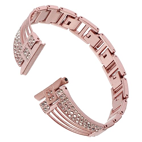 VILLCASE Stainless Steel Rhinestone Armband für Elegantes Verstellbares Uhrenarmband aus Hochwertigem mit Funkelnden Strasssteinen für Business von VILLCASE