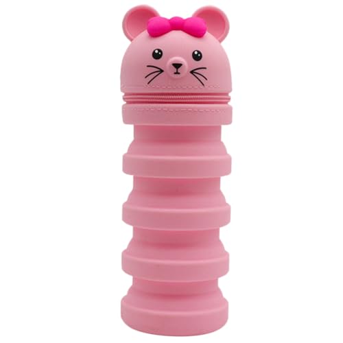 VILLCASE Silikon-stiftetasche Stiftbehälter Mit Platz Für Bargeld Tickets Karten Münzen Schlüssel Stifte Leicht Tragbar Und Flexibles Federmäppchen Für Studenten von VILLCASE