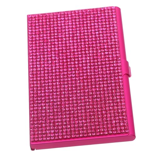 VILLCASE Strass-kartenhalter Für Den Schreibtisch Visitenkartenhalter Aluminiumlegierung Etui Für Damen von VILLCASE